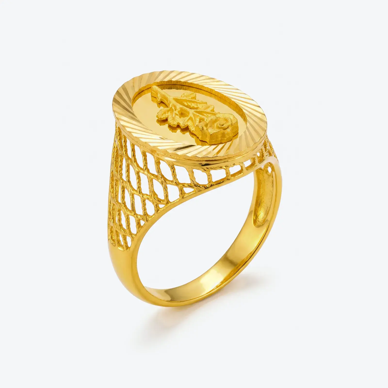 Long-Stem Rose Ounce Ring