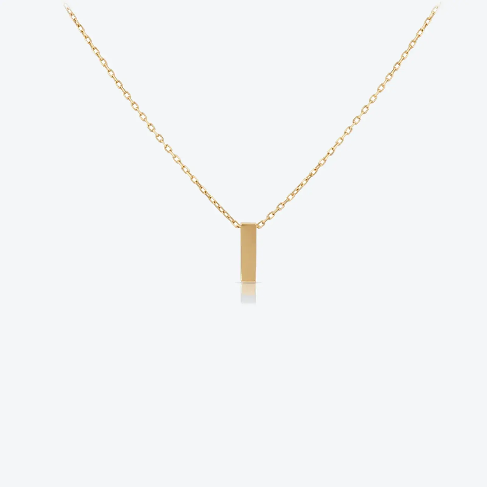 Mini Gold Bar Pendant Necklace
