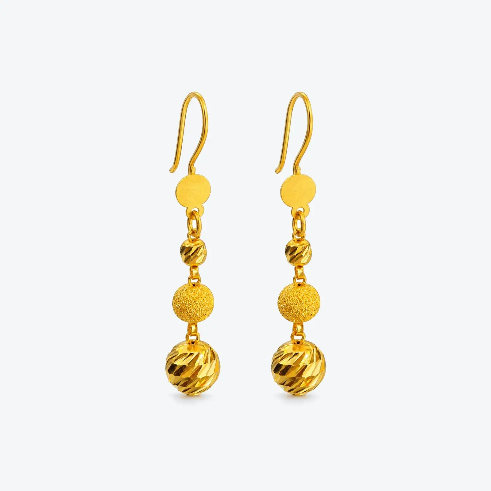 Mixed Bead Drop Earrings