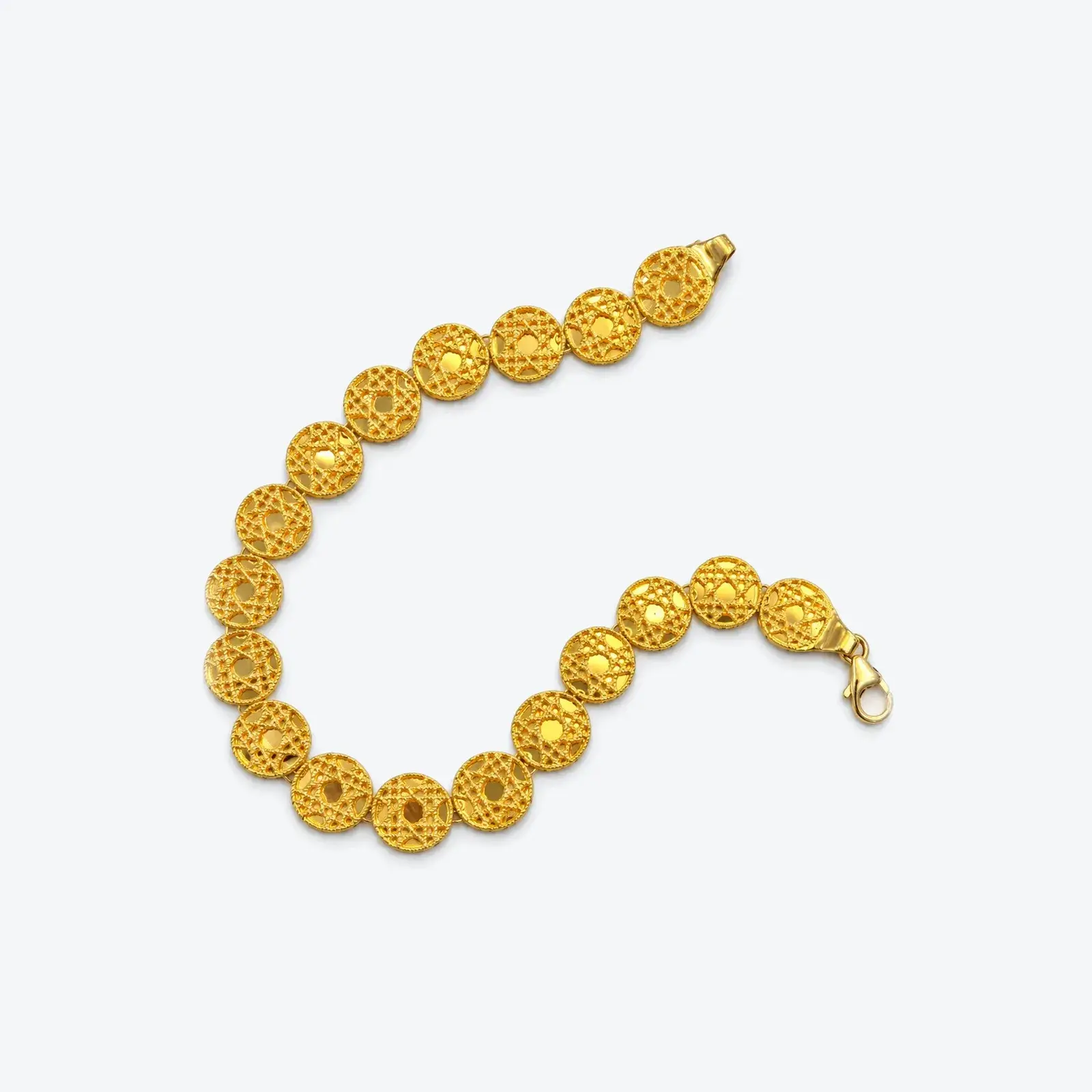 Openwork Circle Link Bracelet