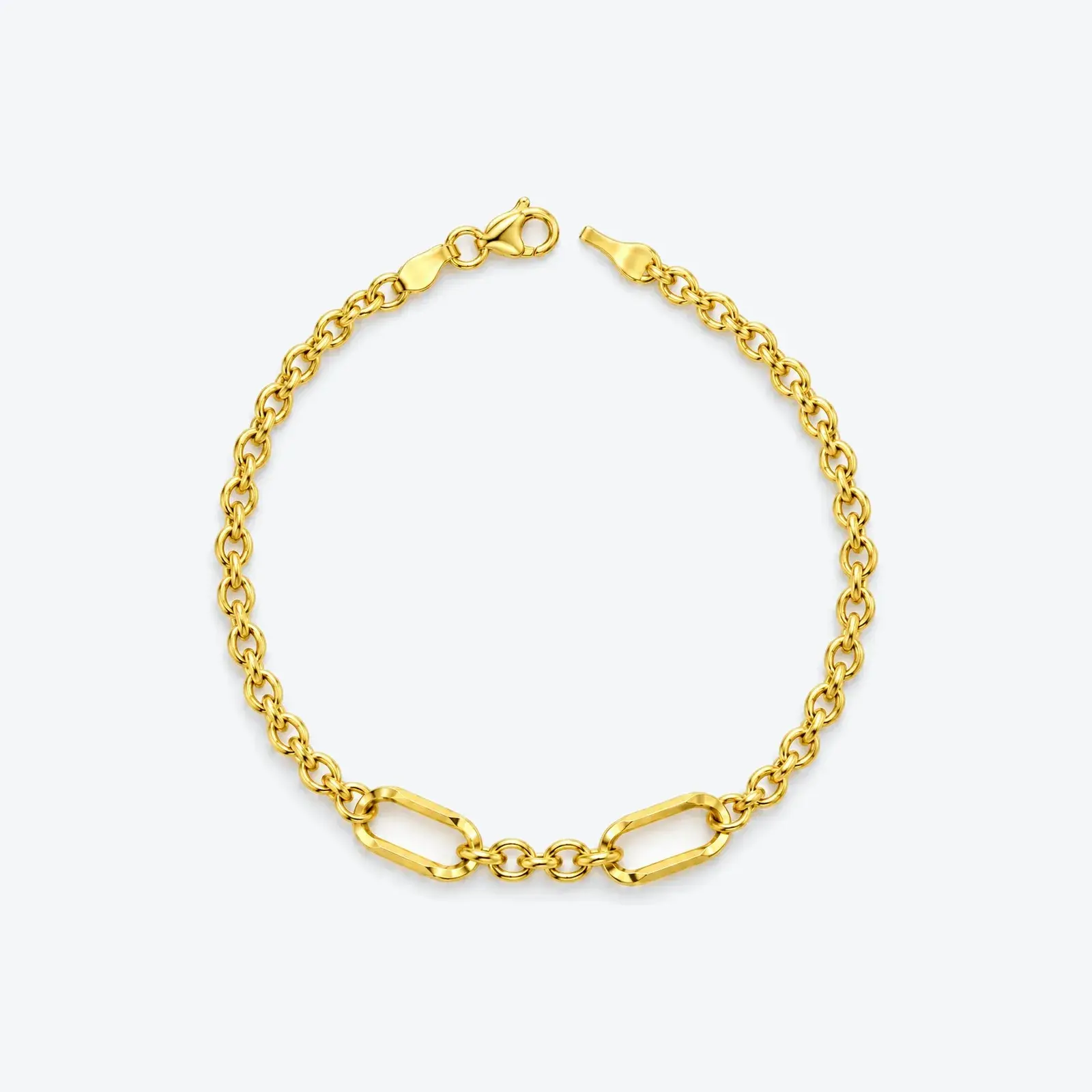 Paperclip Link Cable Chain Bracelet