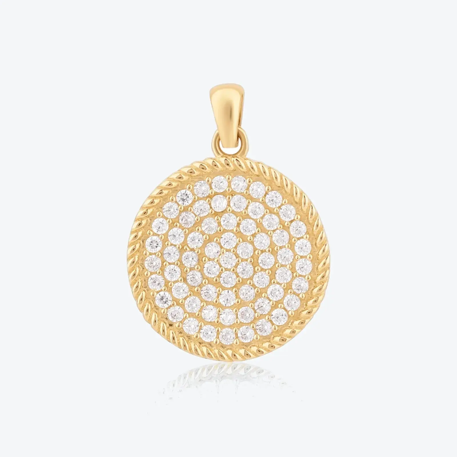 Pavé Disc Charm
