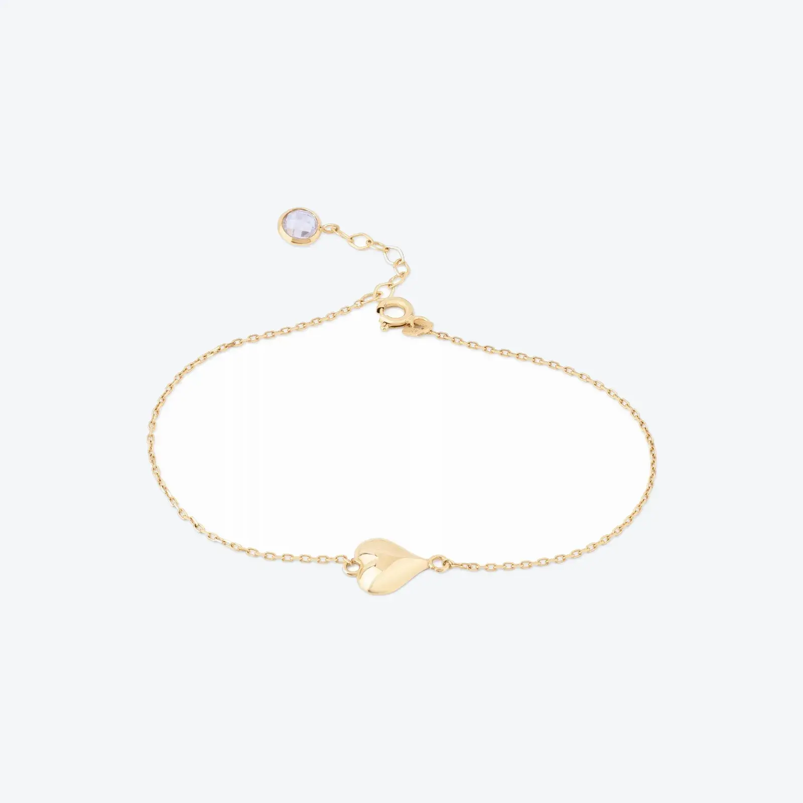 Polished Heart Bracelet