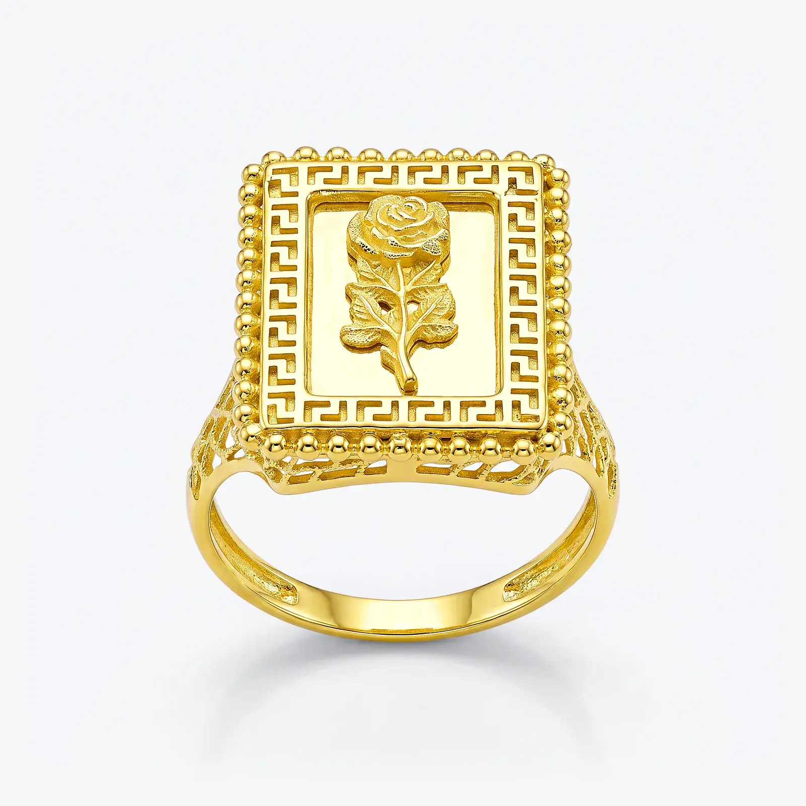 Rose Plaque Ring