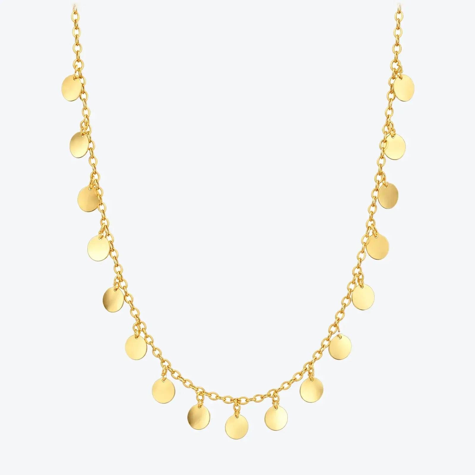 Round Disc Necklace
