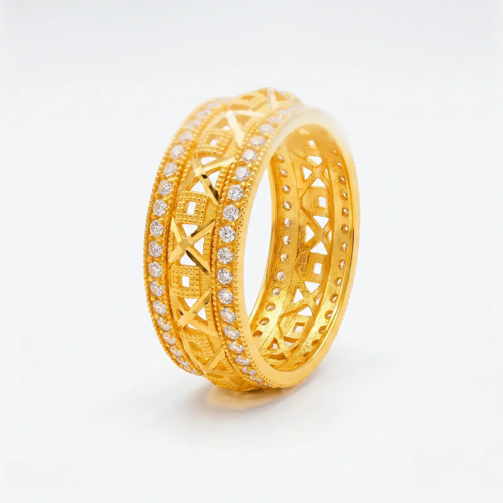 Royal Interlocking Wedding Ring