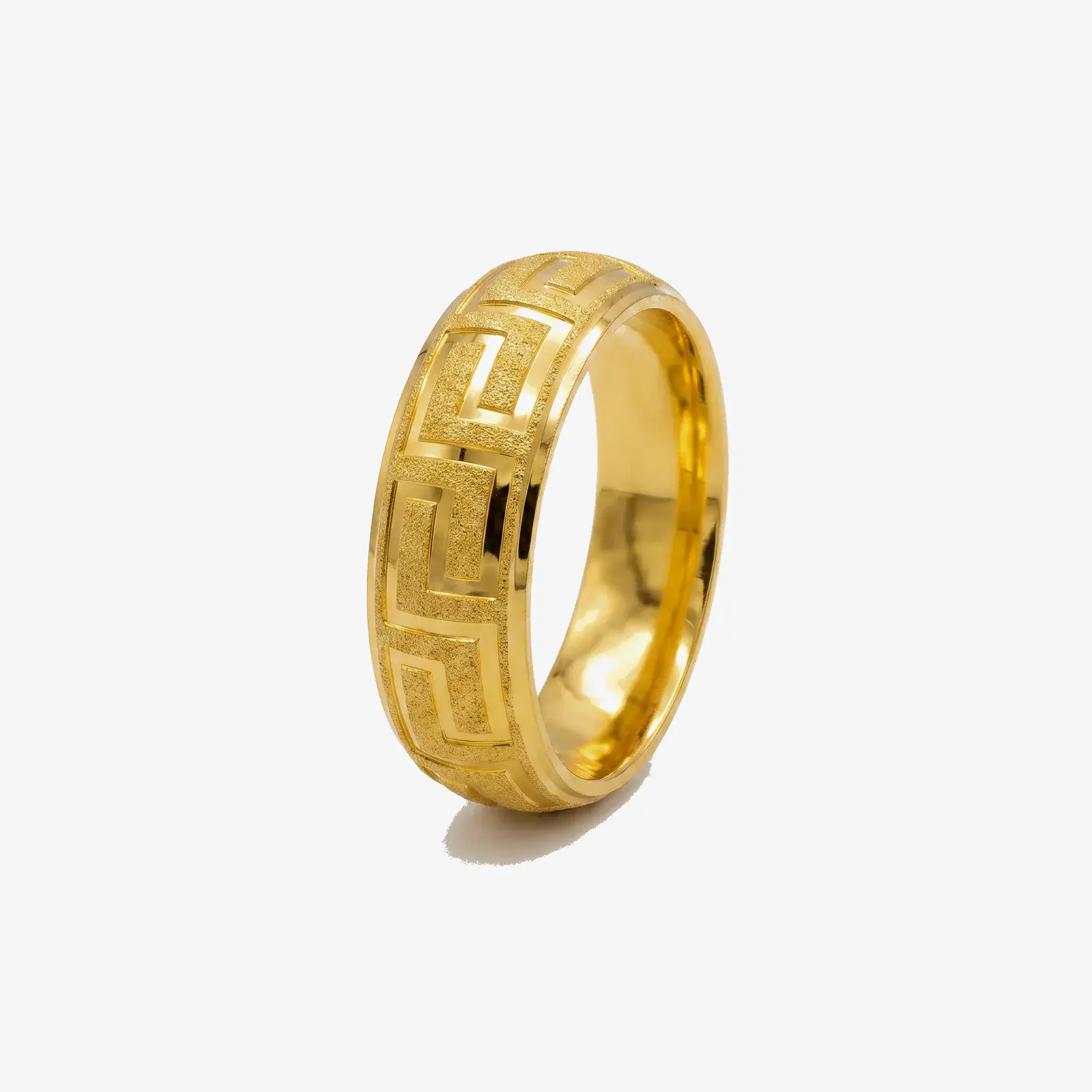 Sand Blast Versace Wedding Ring
