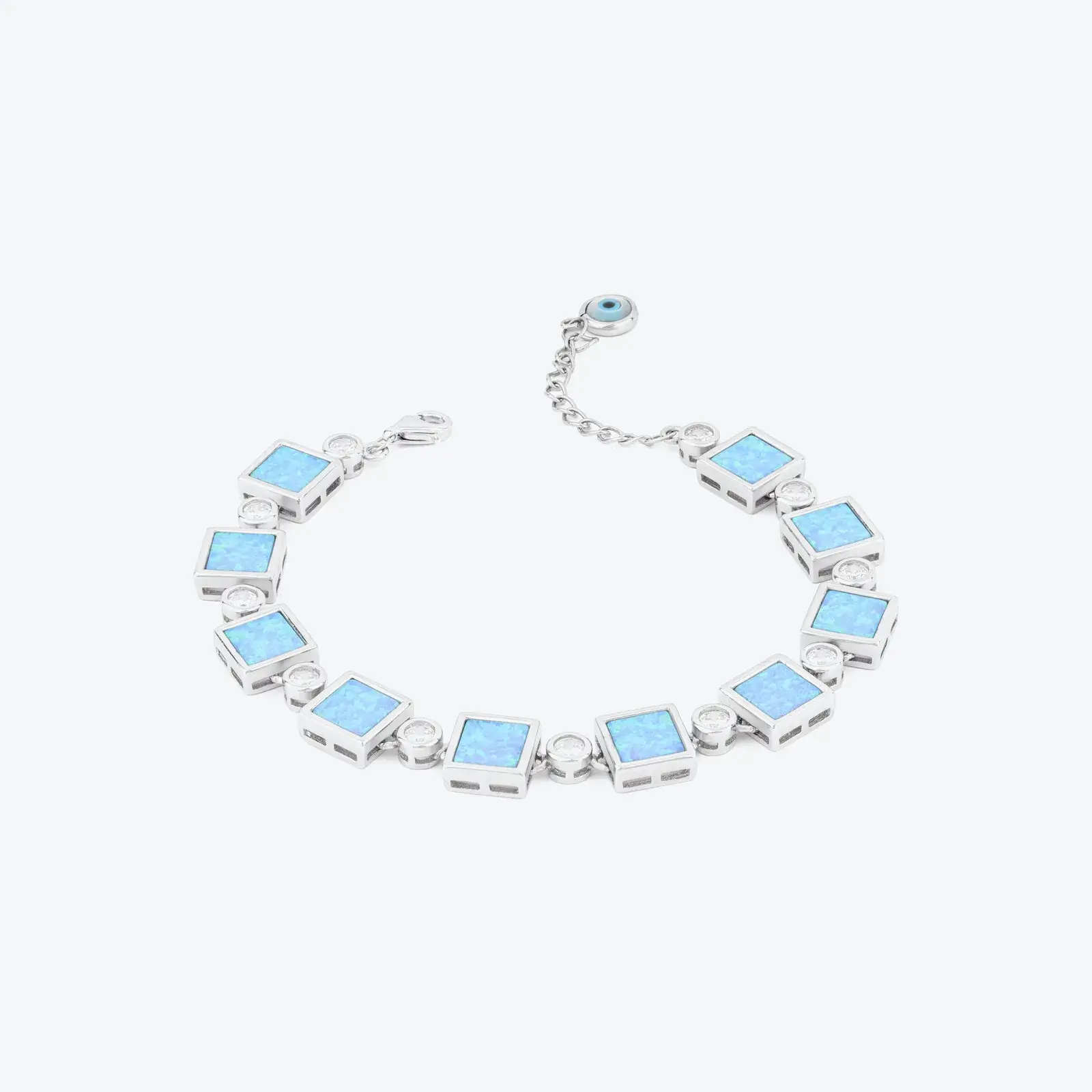 Blue Opal Tile Bracelet