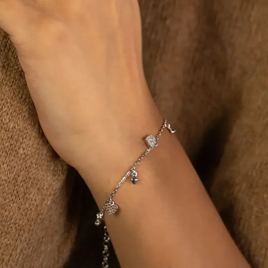 Pavé Charm Chain Bracelet