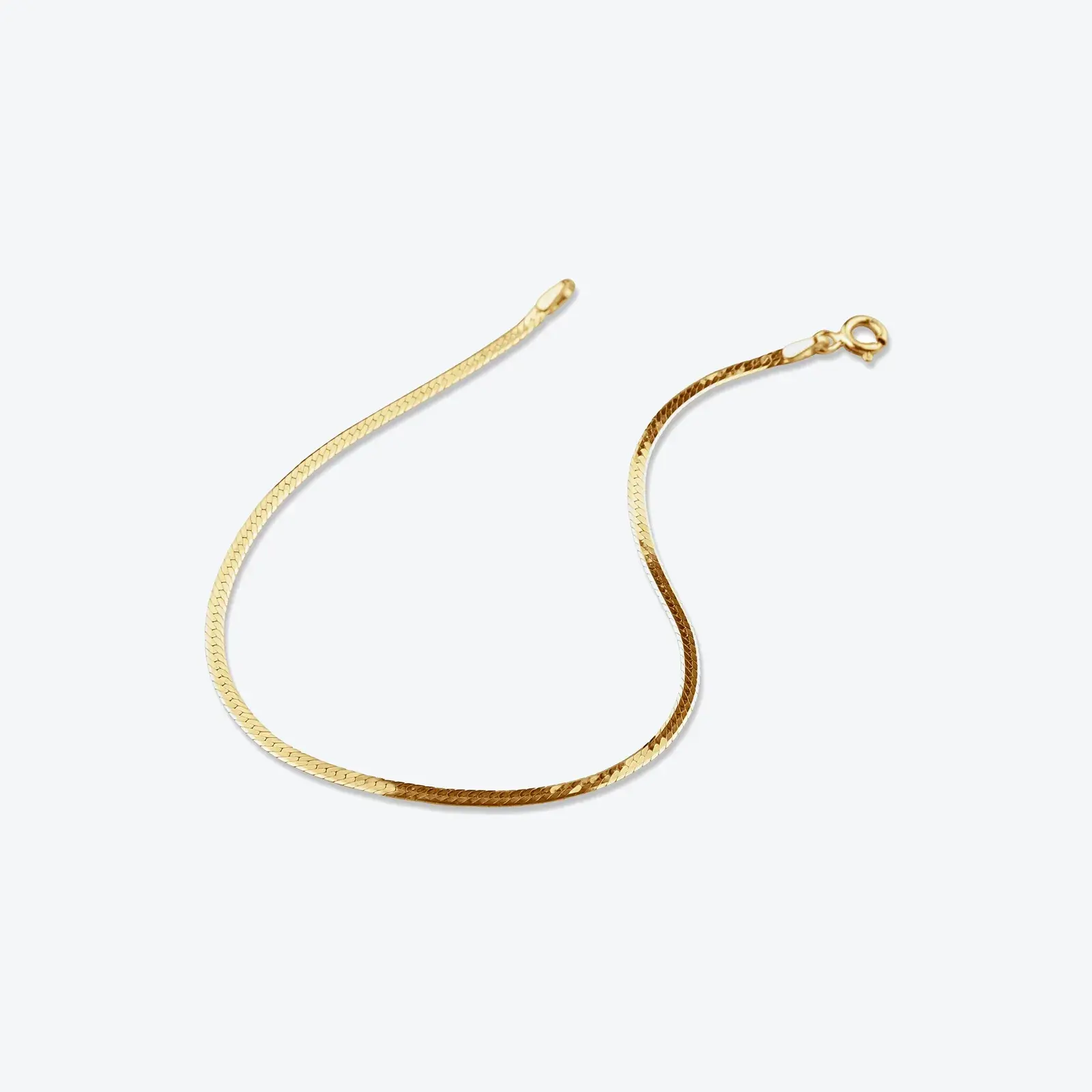 Flat Snake Chain Bracelet