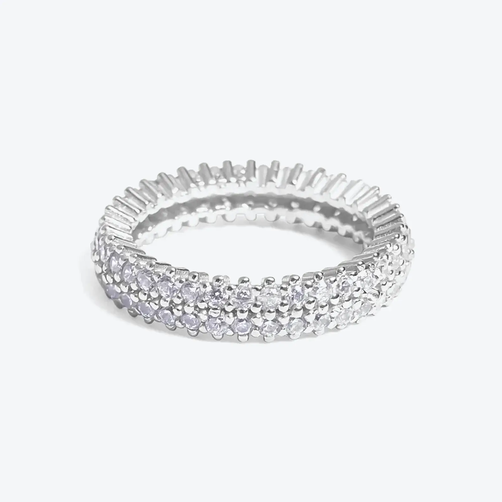 Domed Pavé Eternity Band