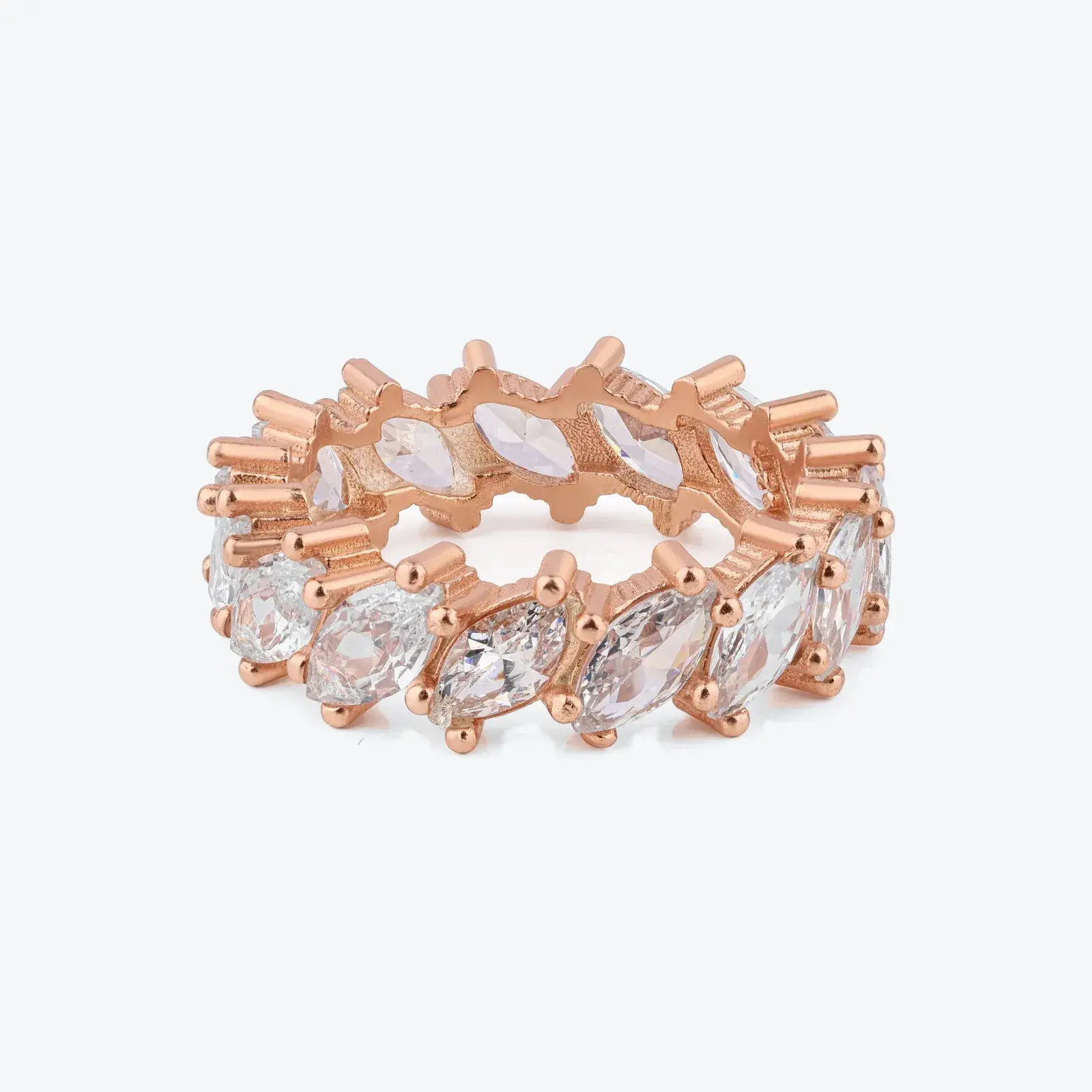 Marquise Eternity Band · Rose