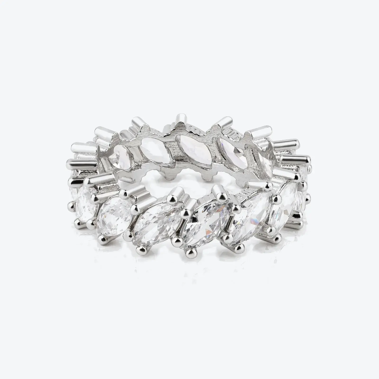 Marquise Eternity Band · Silver