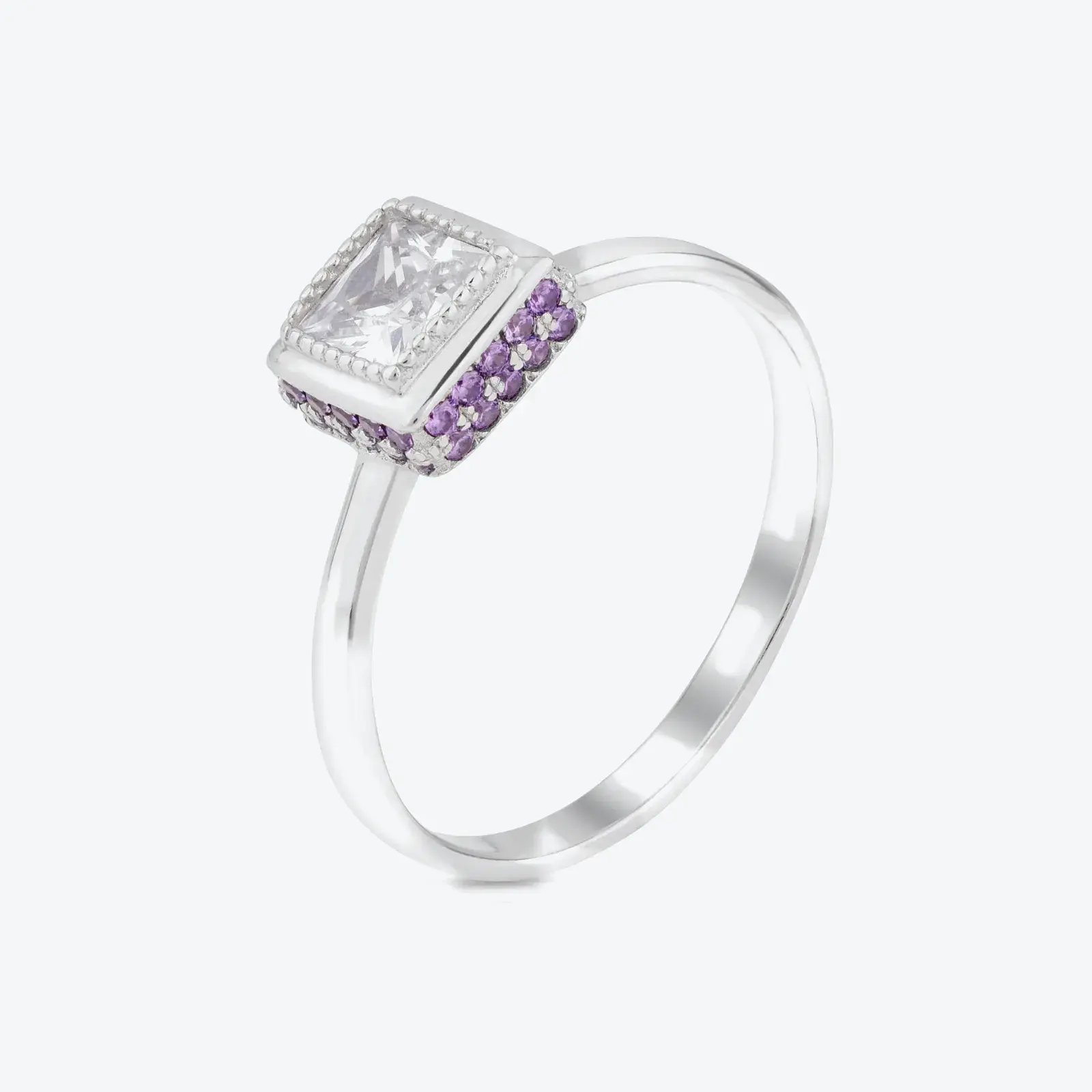 Violet Frame Ring