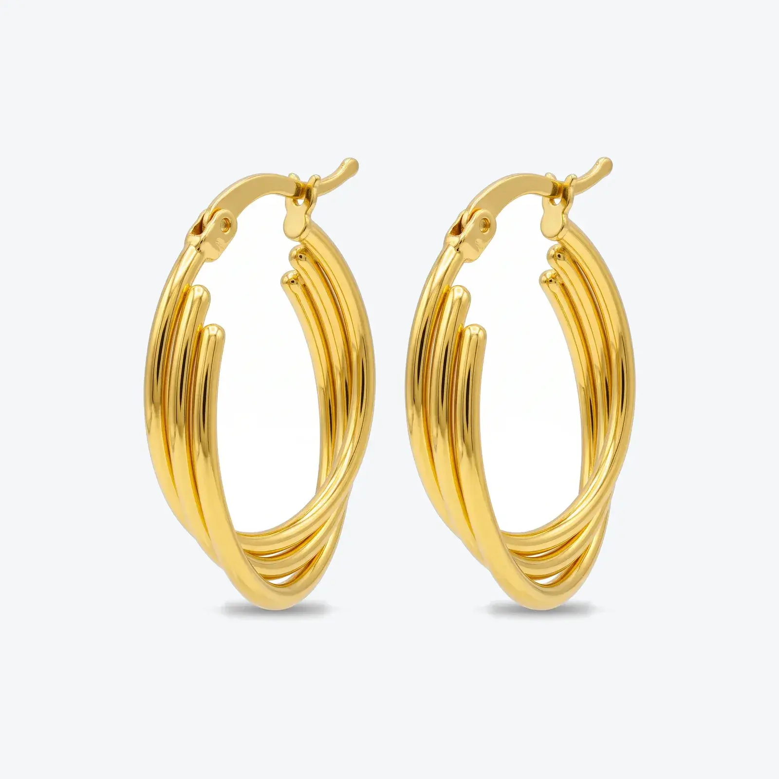 Triple Layer Hoop Earring