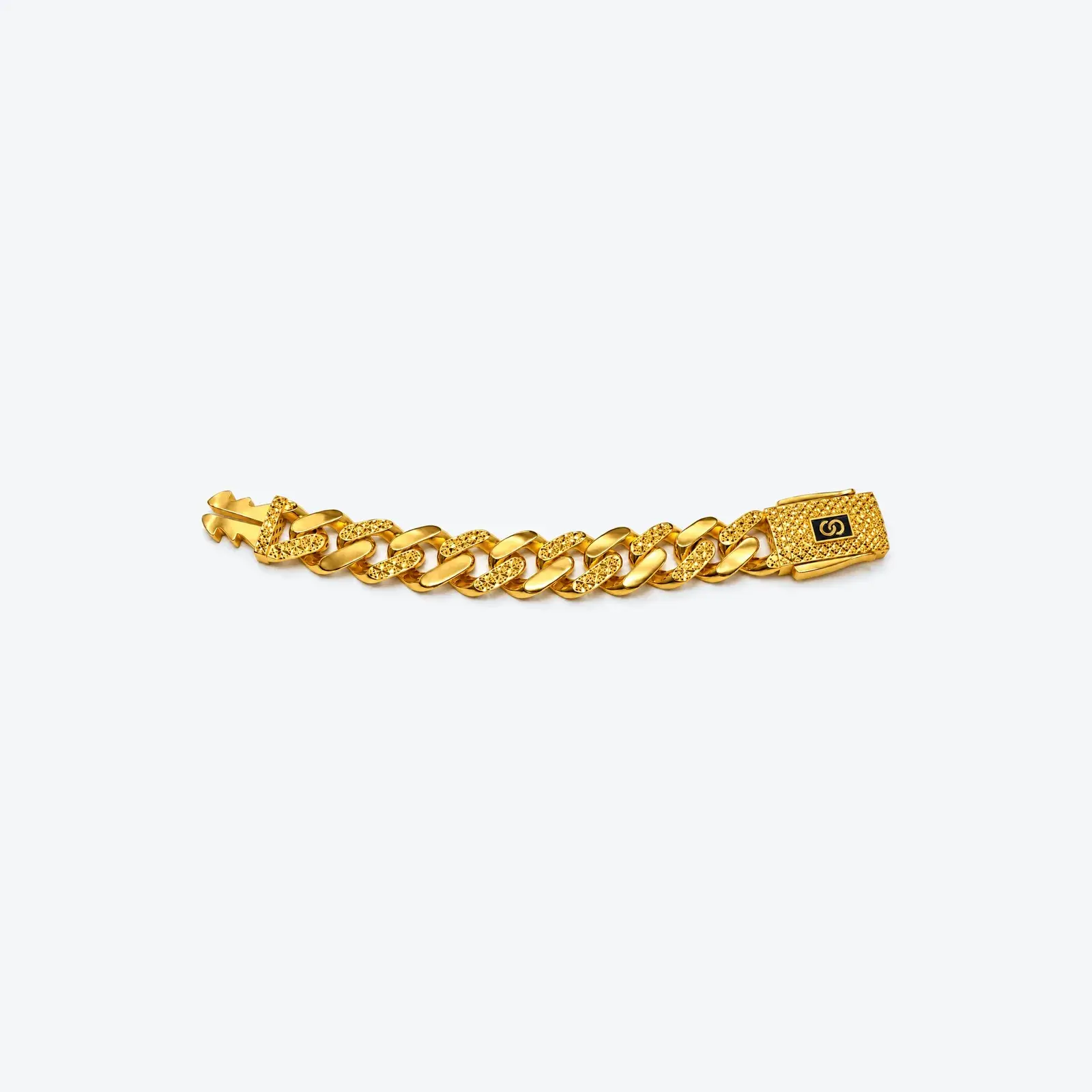 Monaco Wide Filigree Link Bracelet